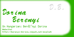 dorina berenyi business card